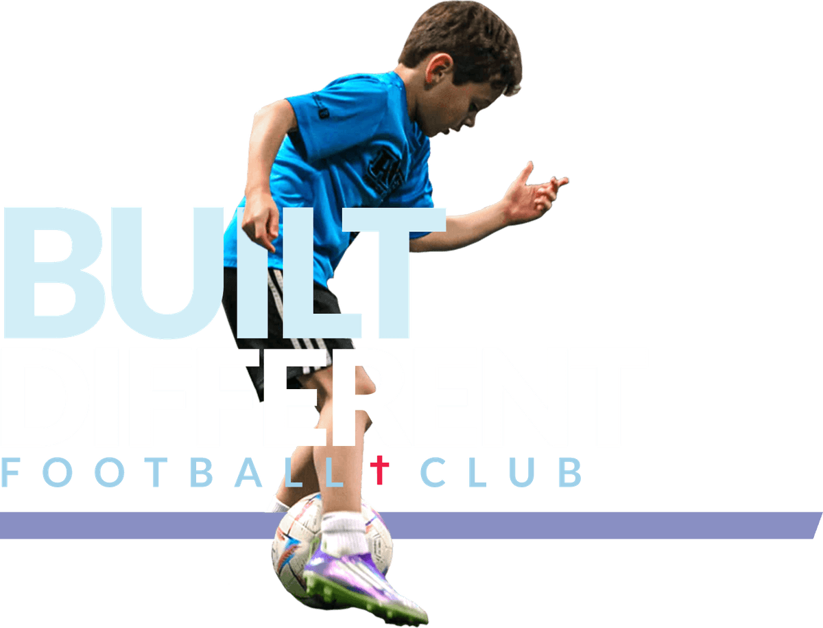 Built Different: a Bangers FC player striking a ball